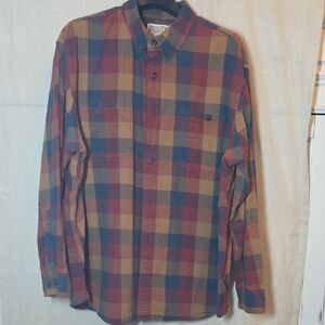 Duluth Trading Co Red and Blue Plaid Shirt